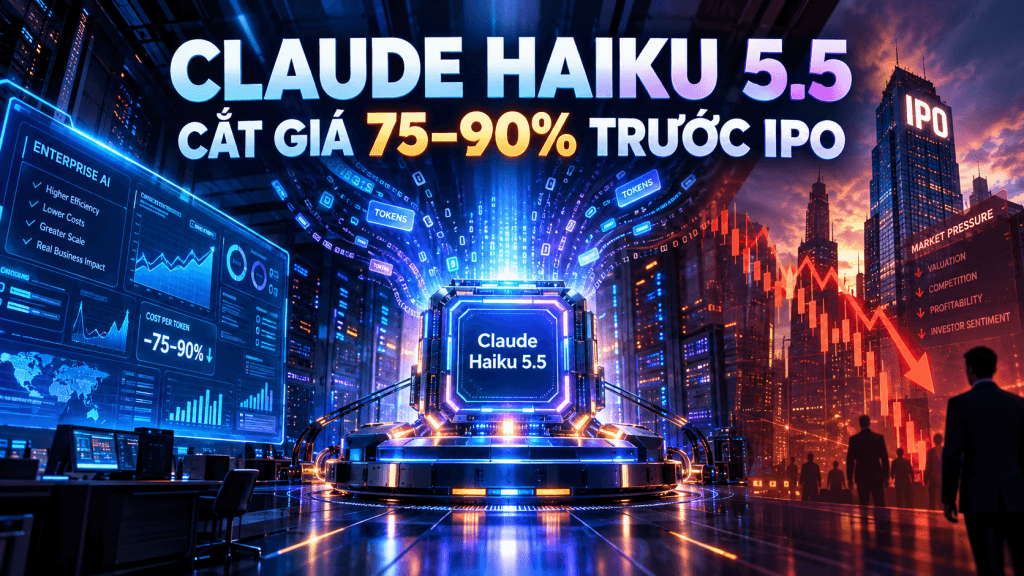 Claude Haiku 5.5 và cuộc chiến giá AI: Anthropic cắt giá 75-90% trước IPO